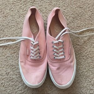 Vans Authentic Slim light pink sneaker, size 7.5